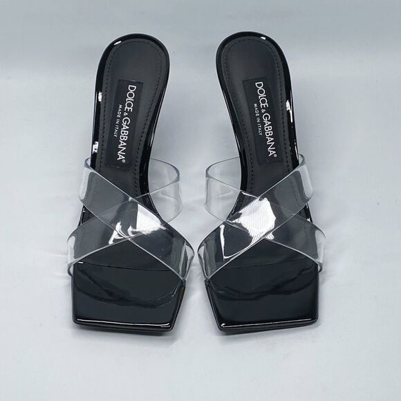 Dolce&Gabbana DG Heel PVC Mules size 37.5 - Picture 4 of 15